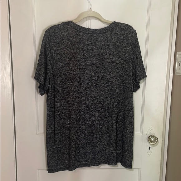 Calvin Klein Gray Asymmetrical Dolman Sleeve Top - Picture 4 of 6